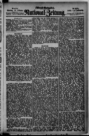Nationalzeitung vom 16.10.1865