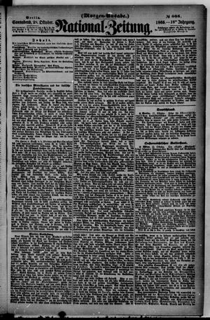 Nationalzeitung vom 28.10.1865