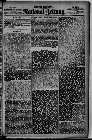 Nationalzeitung vom 28.10.1865