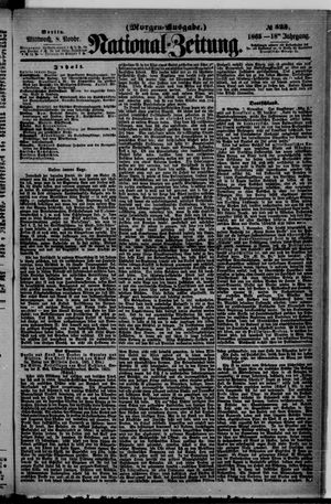 Nationalzeitung vom 08.11.1865