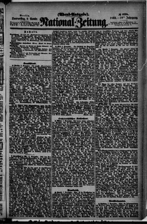 Nationalzeitung vom 09.11.1865