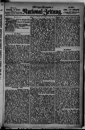 Nationalzeitung vom 12.11.1865