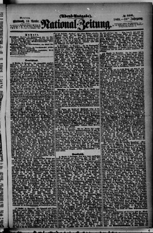Nationalzeitung vom 15.11.1865