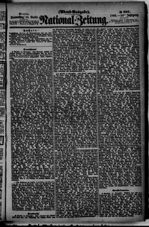 Nationalzeitung vom 16.11.1865