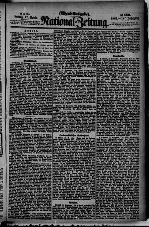 Nationalzeitung vom 17.11.1865