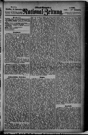 National-Zeitung vom 28.11.1865