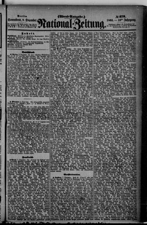 Nationalzeitung vom 09.12.1865