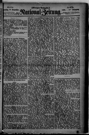 Nationalzeitung vom 10.12.1865