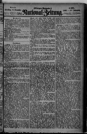 Nationalzeitung vom 12.12.1865