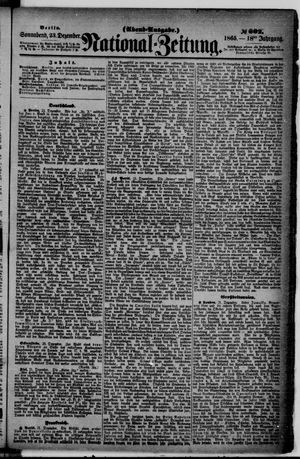 Nationalzeitung vom 23.12.1865