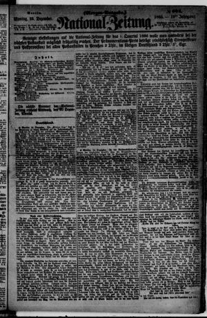 Nationalzeitung vom 25.12.1865
