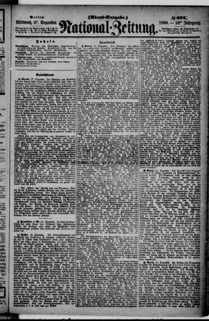 Nationalzeitung vom 27.12.1865