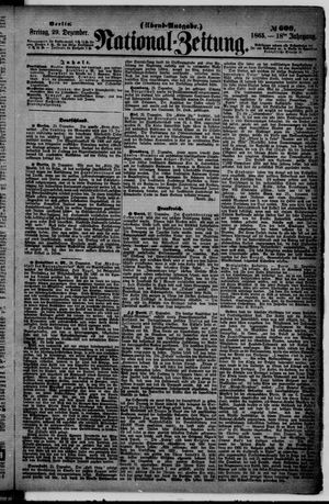 Nationalzeitung on Dec 29, 1865