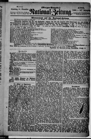National-Zeitung vom 31.12.1865