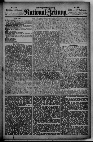 Nationalzeitung vom 16.01.1866