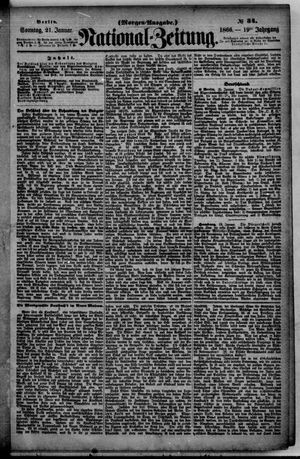 Nationalzeitung vom 21.01.1866