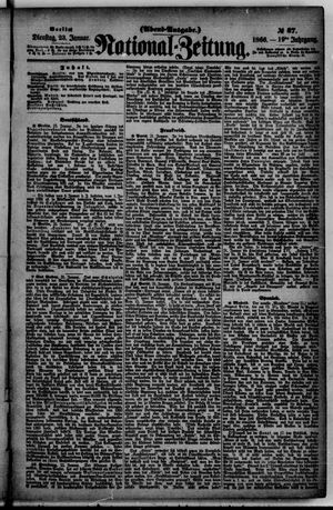 Nationalzeitung vom 23.01.1866