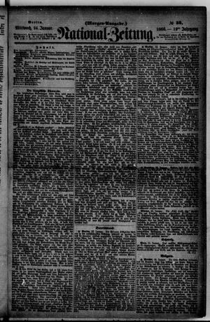 Nationalzeitung vom 24.01.1866