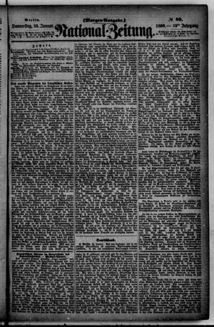 Nationalzeitung vom 25.01.1866