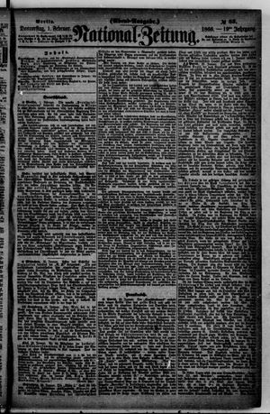 Nationalzeitung vom 01.02.1866