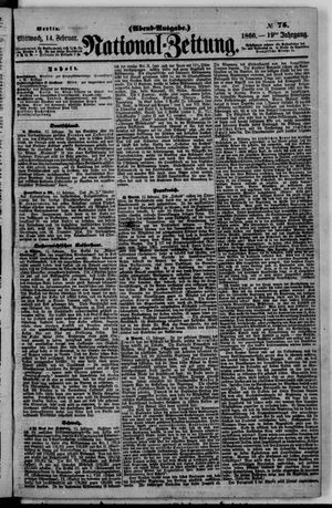 Nationalzeitung vom 14.02.1866
