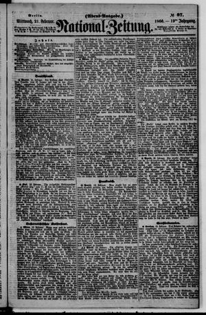 Nationalzeitung vom 21.02.1866