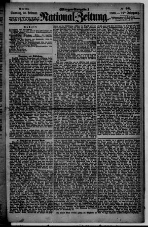 Nationalzeitung vom 25.02.1866