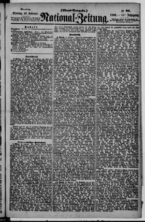 National-Zeitung vom 26.02.1866