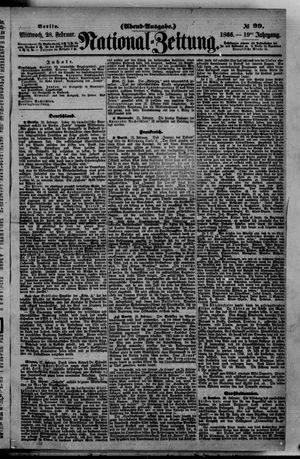 Nationalzeitung vom 28.02.1866
