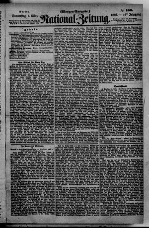 Nationalzeitung vom 01.03.1866