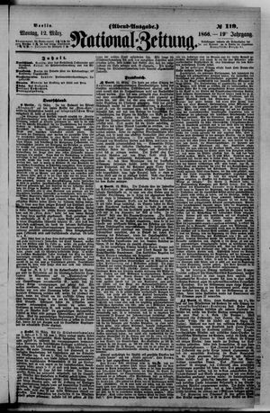 Nationalzeitung vom 12.03.1866