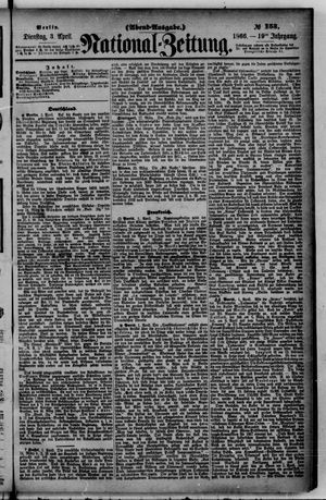 Nationalzeitung vom 03.04.1866