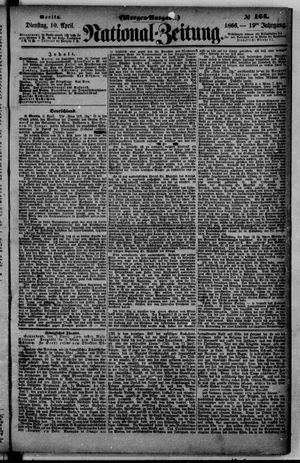 Nationalzeitung vom 10.04.1866