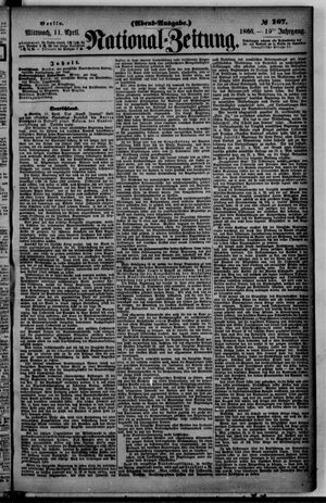 Nationalzeitung vom 11.04.1866