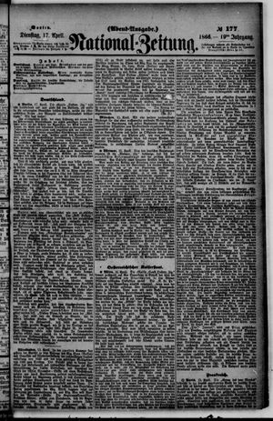 National-Zeitung vom 17.04.1866