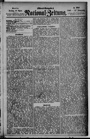 Nationalzeitung vom 20.04.1866