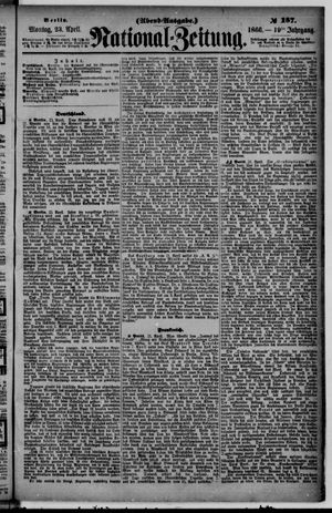Nationalzeitung vom 23.04.1866