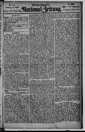 Nationalzeitung vom 24.04.1866