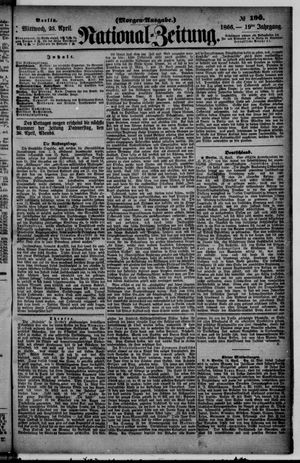 Nationalzeitung vom 25.04.1866