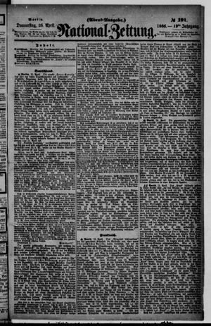 Nationalzeitung vom 26.04.1866