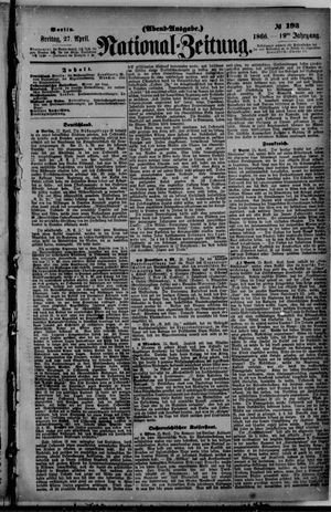 Nationalzeitung on Apr 27, 1866