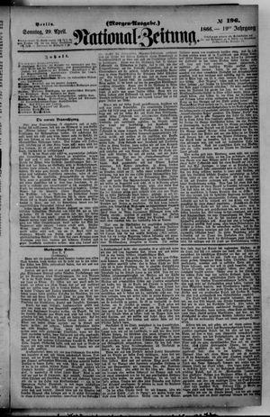 Nationalzeitung vom 29.04.1866