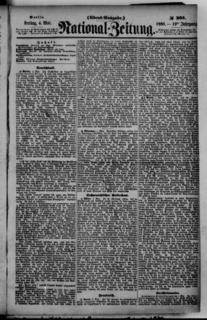 Nationalzeitung vom 04.05.1866