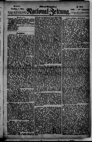 Nationalzeitung vom 08.05.1866