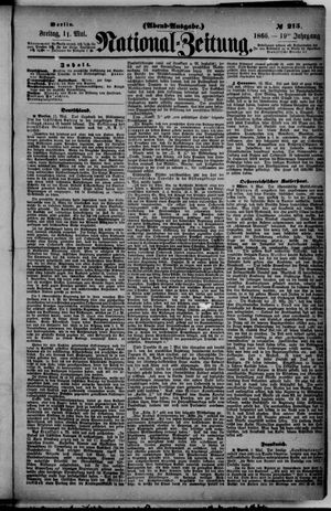 Nationalzeitung vom 11.05.1866