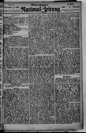 Nationalzeitung vom 12.05.1866