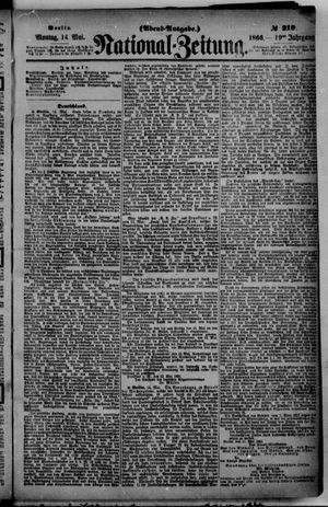 Nationalzeitung vom 14.05.1866