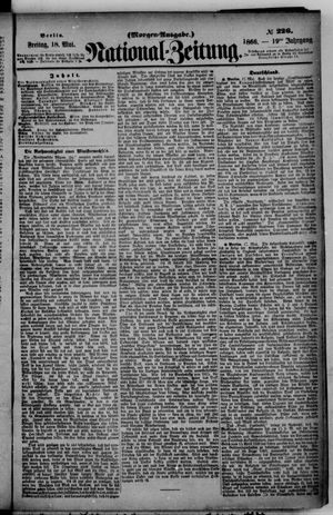 Nationalzeitung vom 18.05.1866