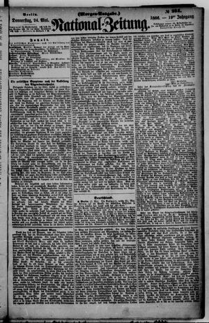 Nationalzeitung vom 24.05.1866
