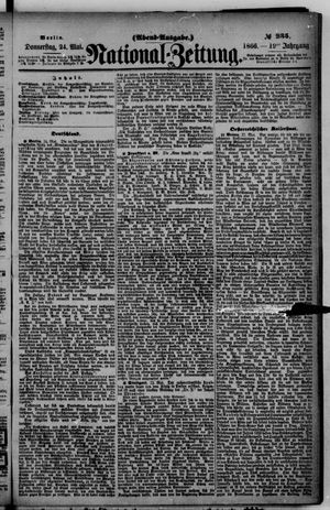 Nationalzeitung vom 24.05.1866